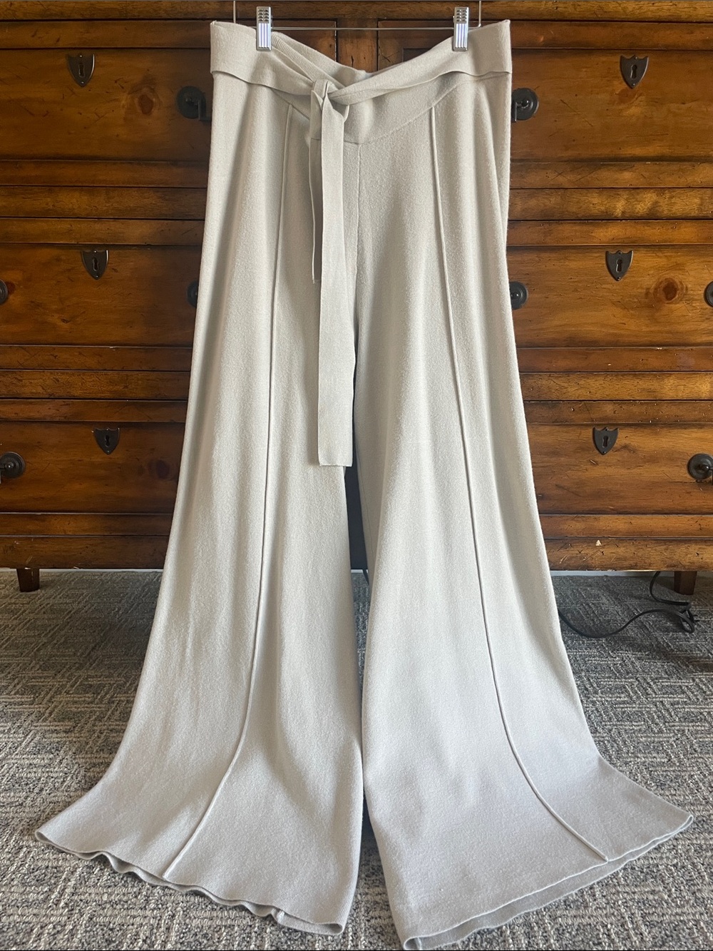NYDJ Wide-Leg Tie-Waist Active Knit Pants